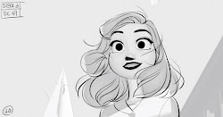 paperman concept disney drawing animation character short animated film 2d cartoon meg characters making expressions designs scenes artist digital sketch