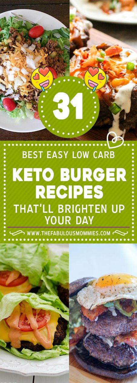 Add these 31 Best Easy Low Carb Keto Burger Recipes That’ll Brighten Up Your Day to your quick & easy healthy recipes on a budget idea list. flavorful and best of all, filling! Via #thefabulousmommiescom #healthyrecipes #cooking #recipe #comfortfood #paleo #glutenfree #foodgasm #foods #foodpics #tasty#homemadefood #goodeats #homecooking #homemade