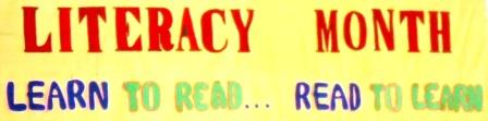 literacy month literacy month