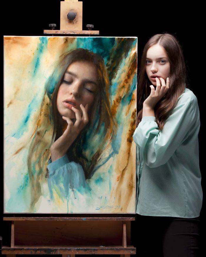 Artist Creates Very Beautiful Images Of  People And They Show His Work Is Comparable In Biggest Artists