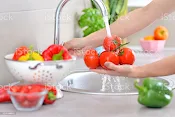Wash your fruits and vegetables with clean water