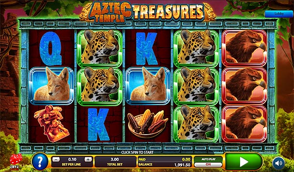 Slot Demo 2by2 Gaming Aztec Temple Treasures
