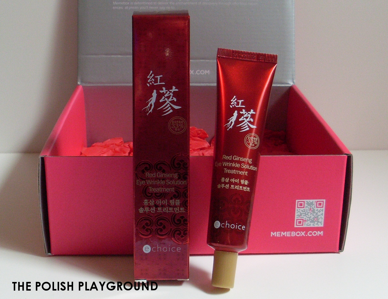 Memebox Special #20 Superfood Unboxing - e choice Red Ginseng Eye Wrinkle Solution Treatment