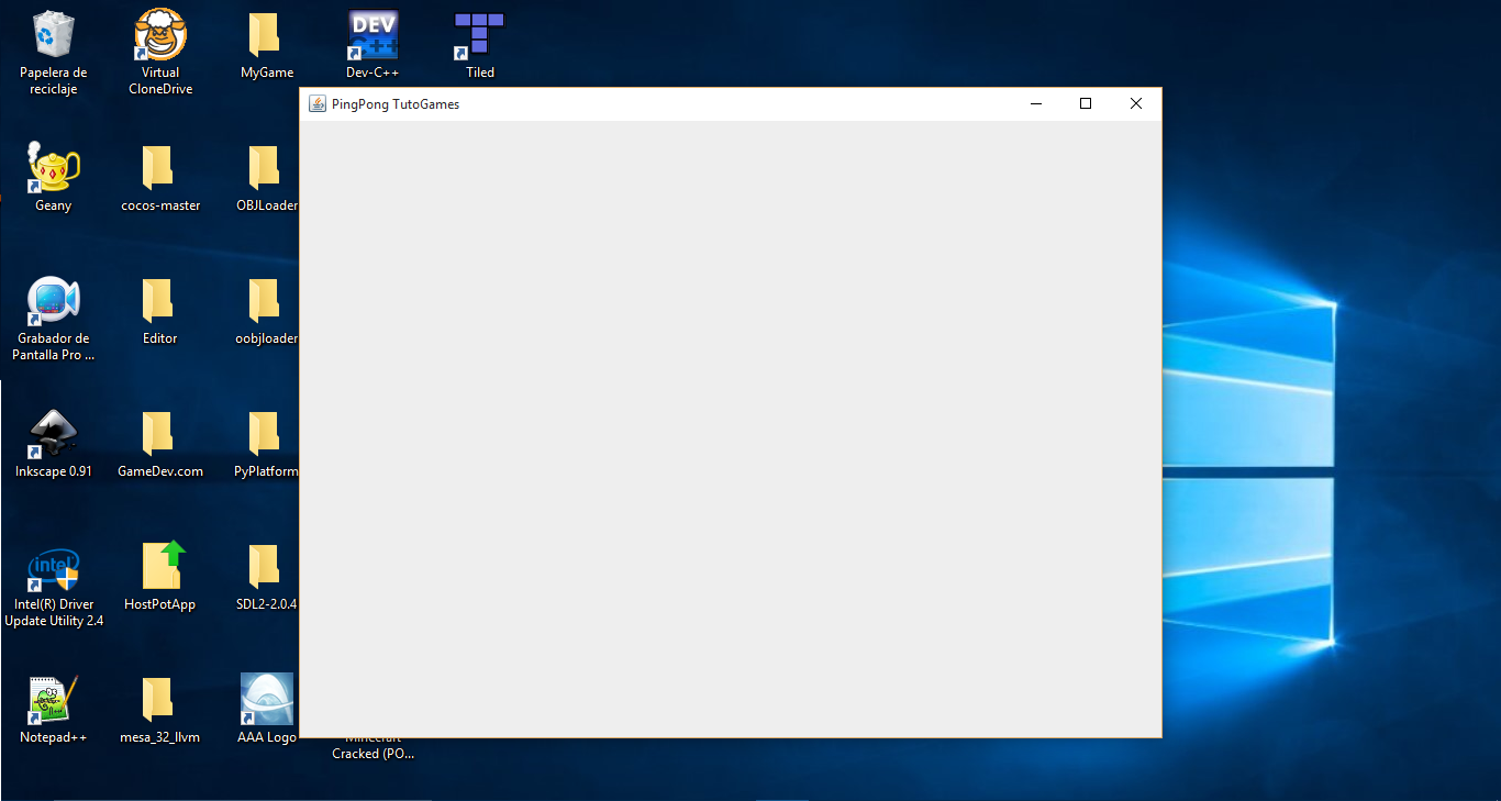 Tuto Games Ping Pong en Java I