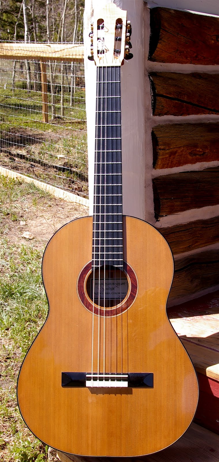 The Western Red Cedar/Bigleaf Maple Classical Guitar is Finished!