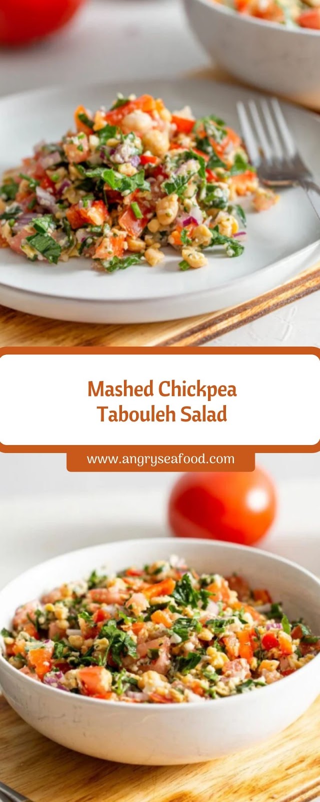 Mashed Chickpea Tabouleh Salad Mashed Chickpea Tabouleh Salad
