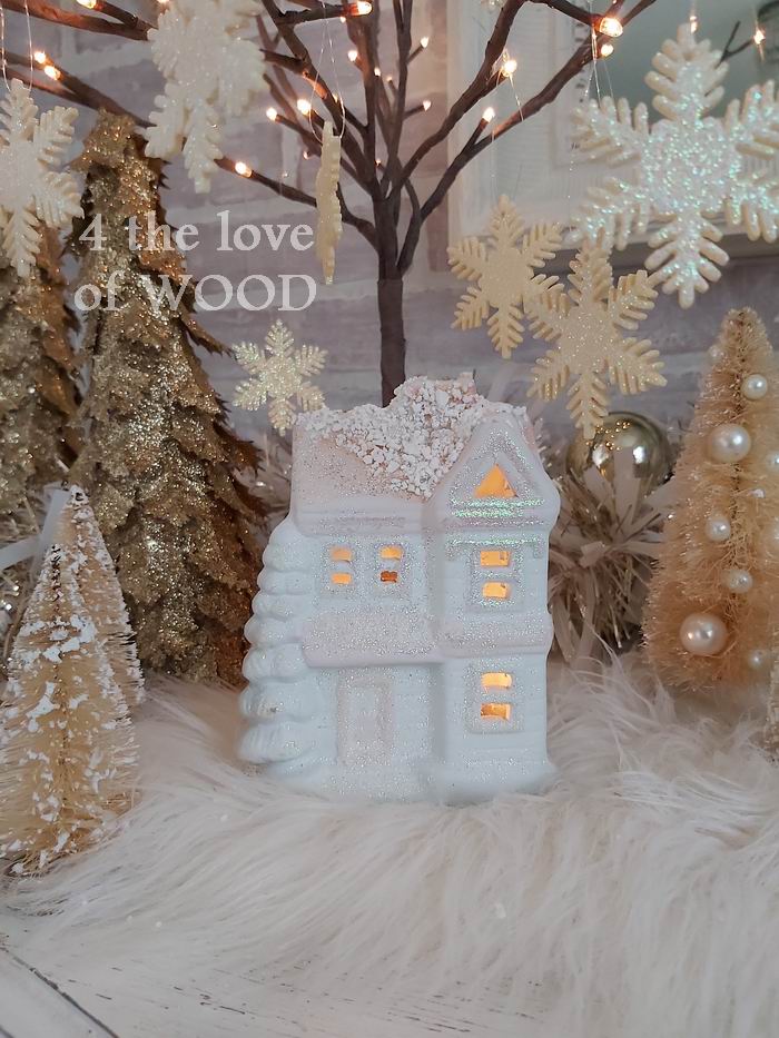 4 the love of wood 12 MINI CHRISTMAS HOUSE DISPLAYS for the holidays