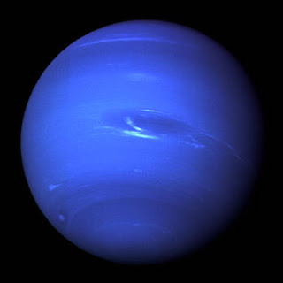 Neptune composite by NASA, 1989