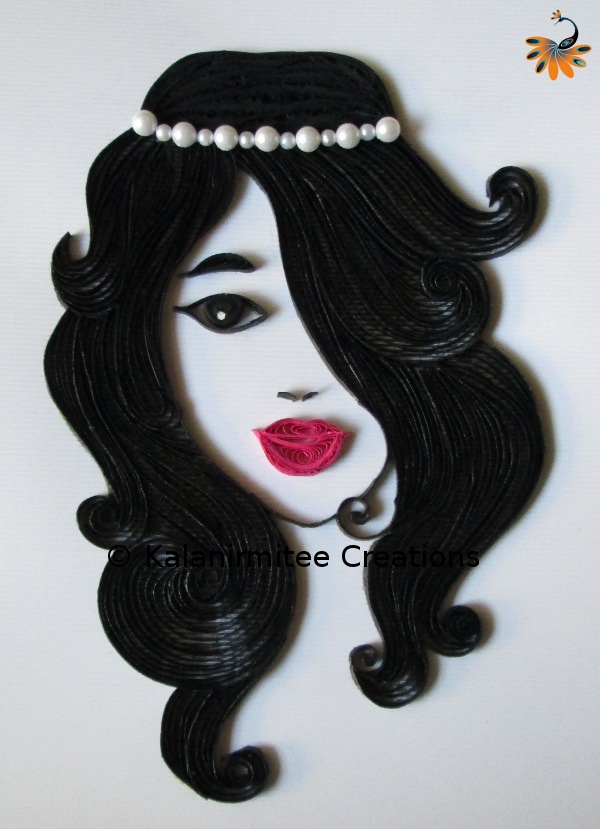 Paper Quilling Quilled portrait Kalanirmitee Creations
