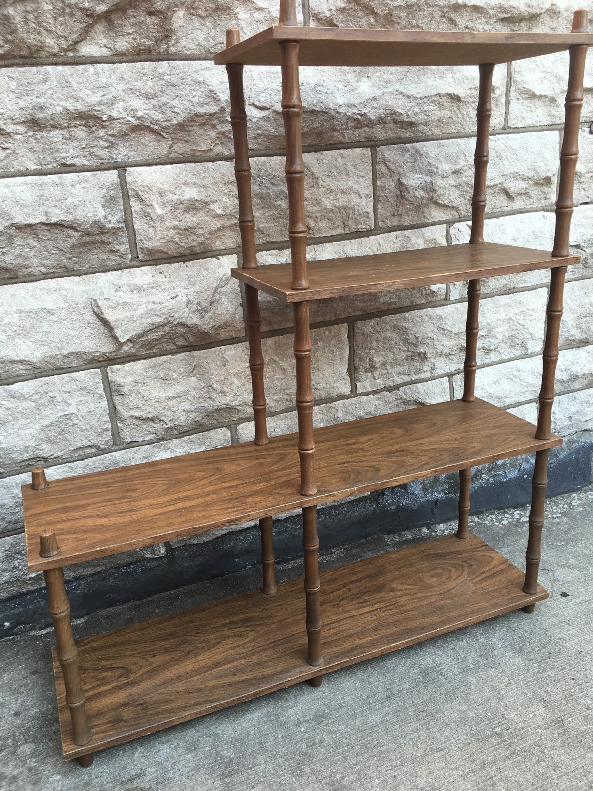 Vintage Faux Bamboo Shelves Stripes and Whimsy