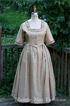 Colonial dress for sale! – Maggie May Clothing- Fine Historical Fashion