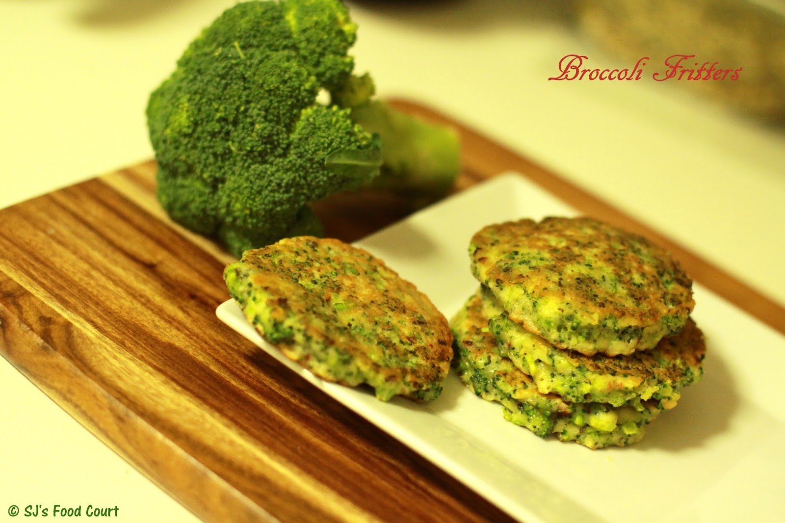 SJ's Food Court is now ) Broccoli Fritters