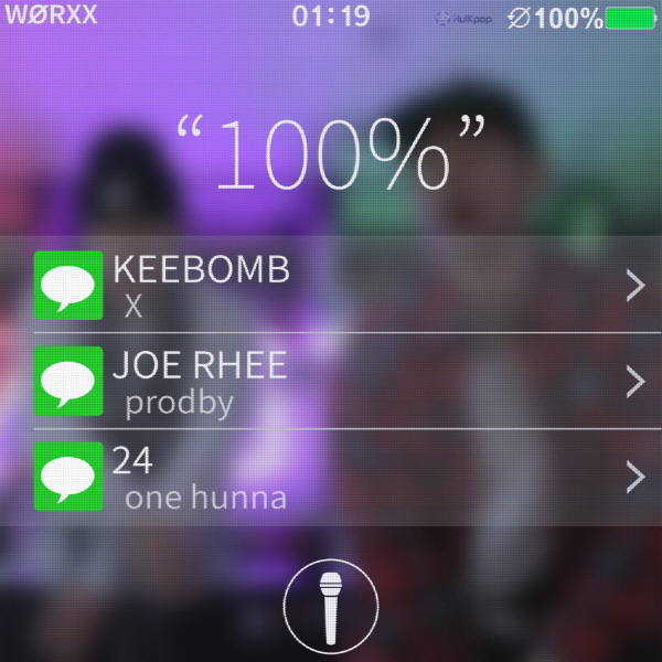 KeeBomb, Joe Rhee – 100% – Single