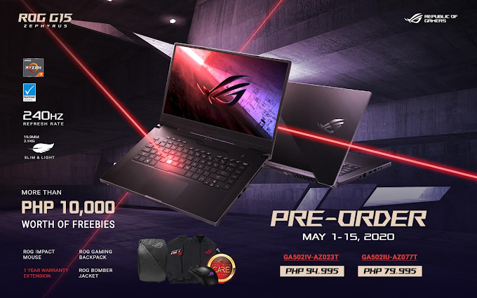 ASUS ROG ZEPHYRUS G15 with the latest AMD RYZEN™ PROCESSORS - pre orders til May 15, 2020