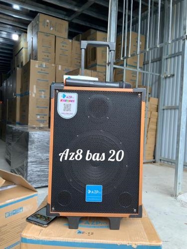 Loa Kéo az8 bass 20 vỏ gỗ 1mic