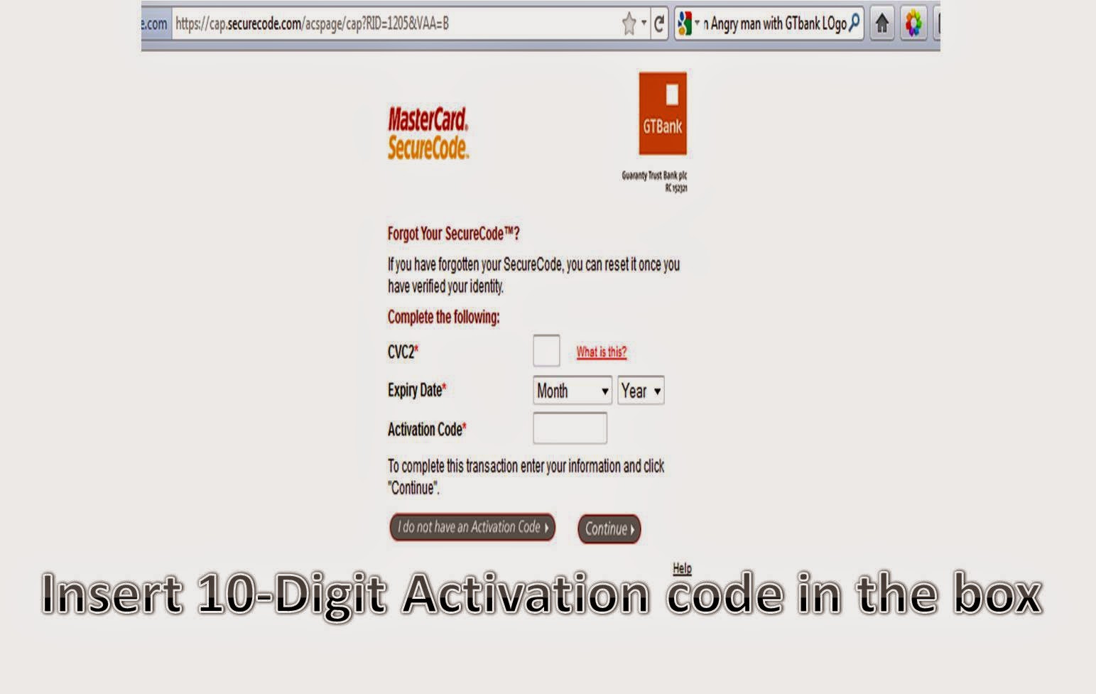 How I Got my GTBank Activation Code After Many Hassle MY 9JA PLACE