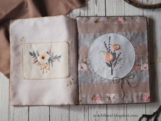 My second carolrdavisr journal is complete  stitch floral