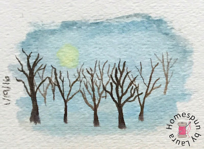 homespun by laura paint my vacation sketch shakespeare garden central park new york city nyc watercolor grove of trees