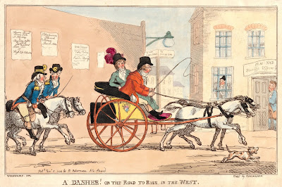 A Dasher! Or the Road to Ruin in the West (5/11/1799) by T Rowlandson after GM Woodward published by R Ackermann A Dasher! Or the Road to Ruin in the West (5/11/1799) by T Rowlandson after GM Woodward published by R Ackermann