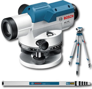 Bosch GOL32DSET Optical Level with GR500 Levelling Rod and BT160 Tripod Bosch GOL32DSET Optical Level with GR500 Levelling Rod and BT160 Tripod