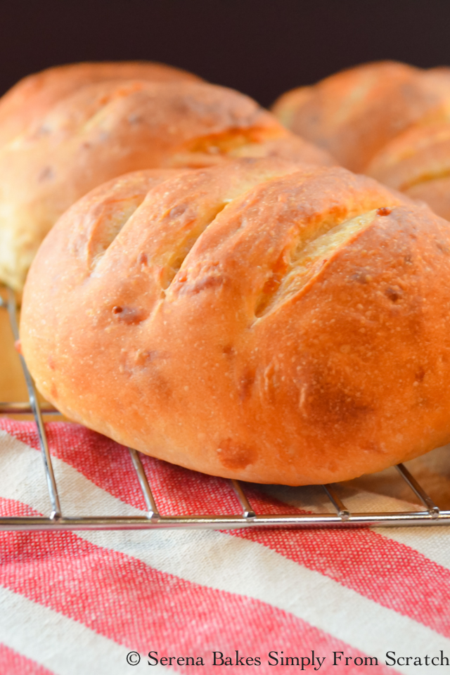 Cheddar Cheese Hamburger Buns Serena Bakes Simply From Scratch