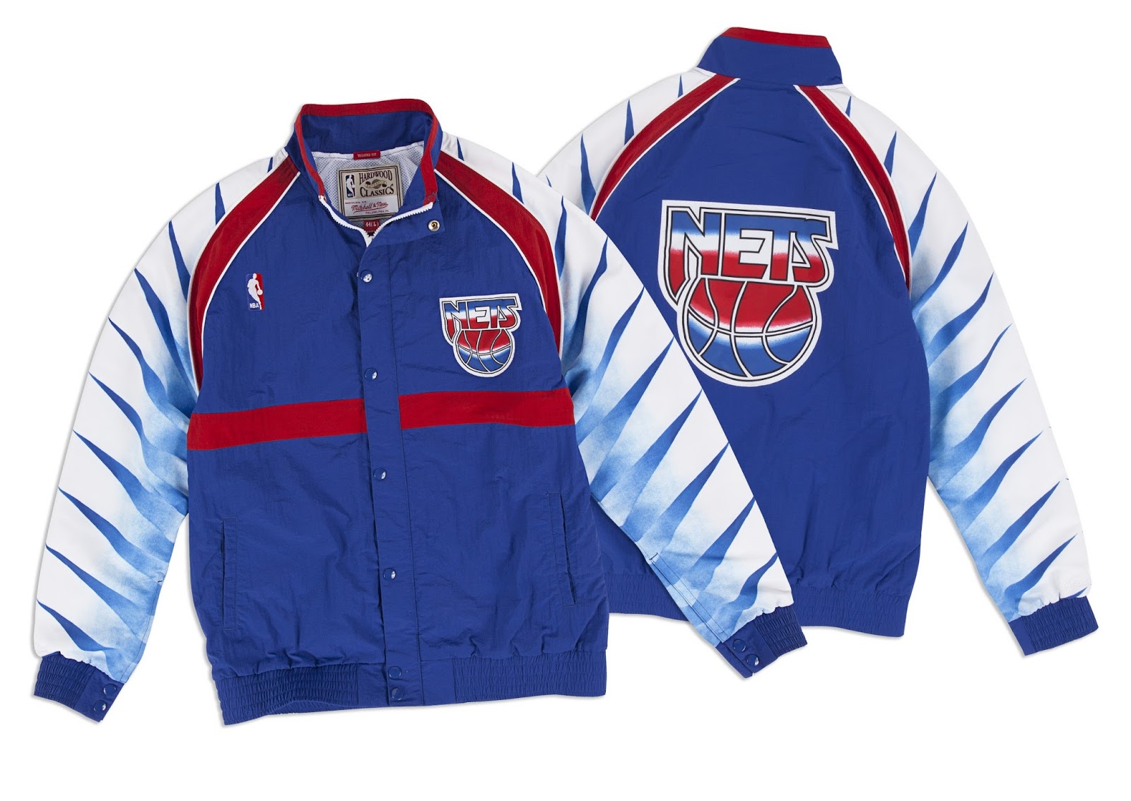 Blueprint for Fresh 199394 Authentic Warm Up Jacket New Jersey Nets
