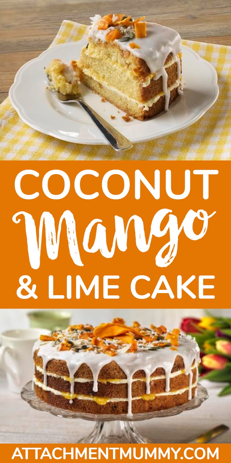 Coconut, Mango and Lime Cake Recipe