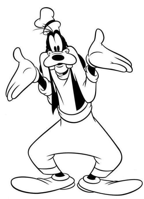 Coloring Pages Goofy Coloring Print