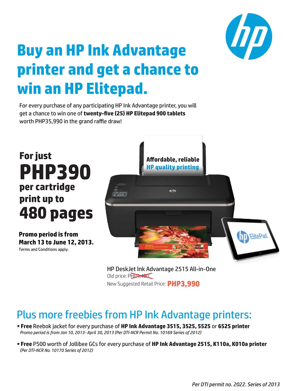 Win with HP Ink Advantage Printers Raffle Promo