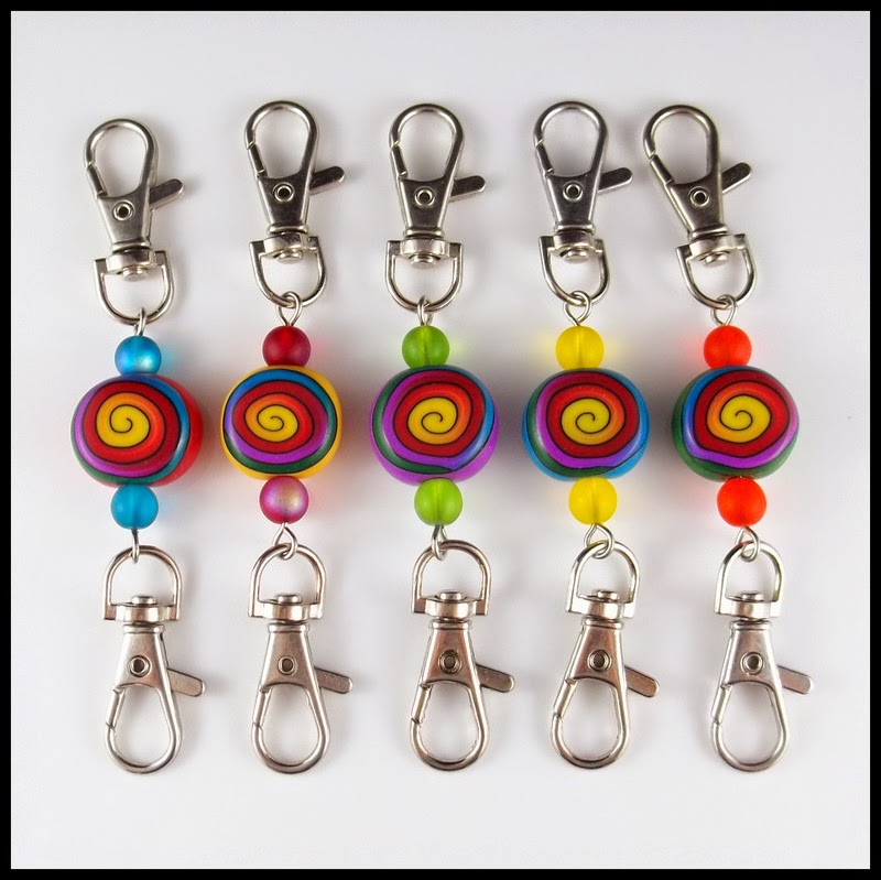 2 Good Claymates Stitch Markers and Stitch Marker Holders