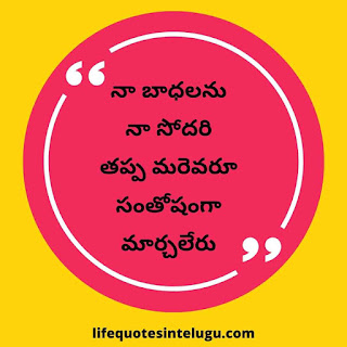 Brother Quotes In Telugu