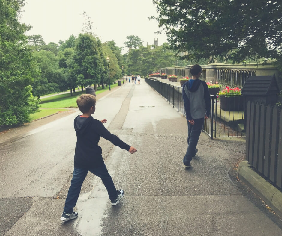 Why It's Okay To Be A Stay-at-home Mum When You're Not A Natural Homemaker | Walking with my boys makes me happy - sometimes.