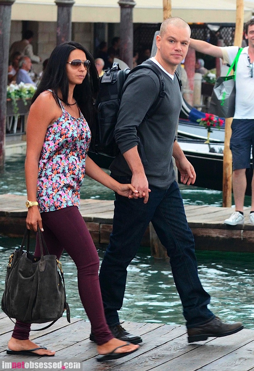 HOLLYWOOD ALL STARS Matt Damon and his Wife Pictures