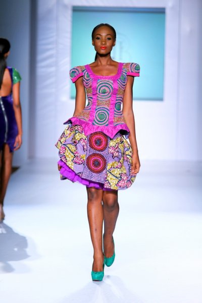 Iconic invanity NIgerian kitenge-dress-design MTN lagos fashion and Design week