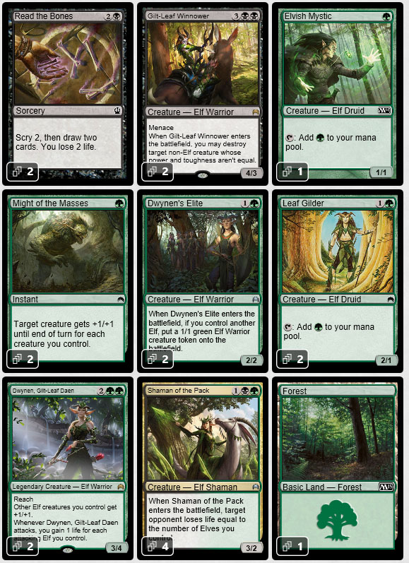 Magic the Gathering Adventures [Standard] Origins Elves Shaman of