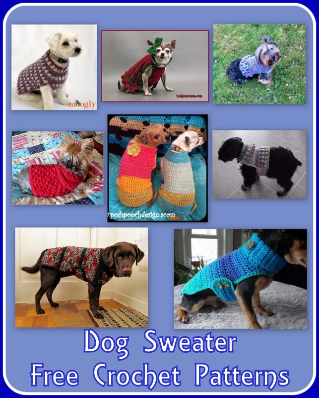 Posh Pooch Designs Dog Sweater Free Crochet Pattern Collection Posh