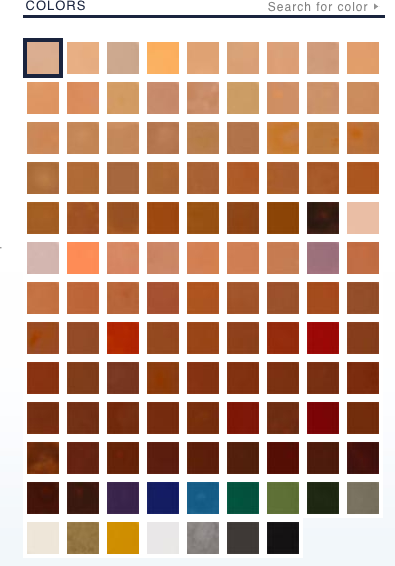 Kryolan Foundation Color Chart