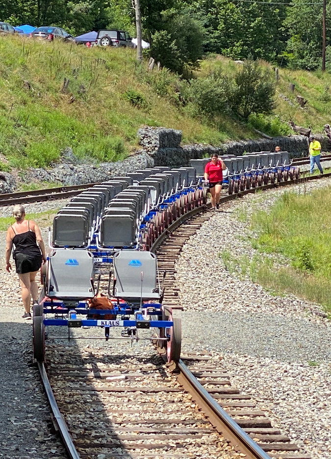 love, laurie soarin' eagle railbiking tour