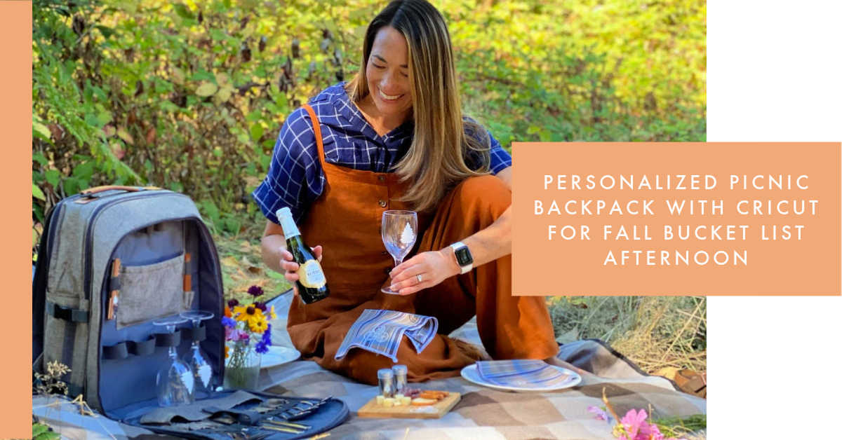 personalized picnic backpack