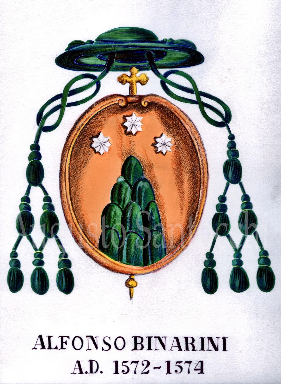 Araldica ecclesiastica Binarini, Alfonso (15101580), vescovo