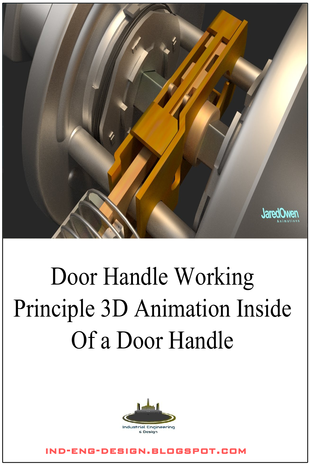 Door Handle Working Principle 3D Animation Inside Of a Door Handle indengdesign