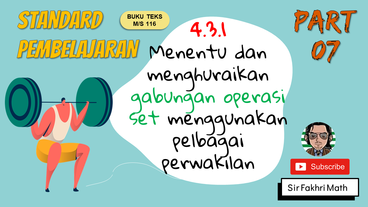 [PART 7] BAB 4  Operasi Set Tingkatan 4 KSSM  SirFakhriMath