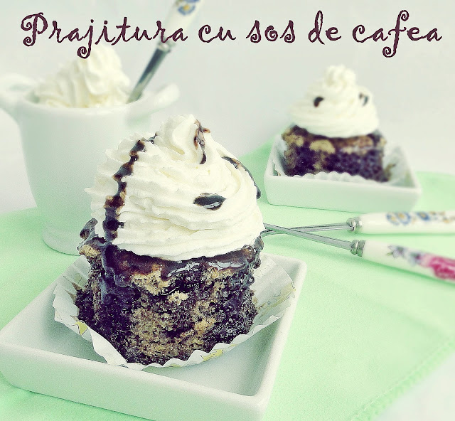 Prajitura cu sos de cafea