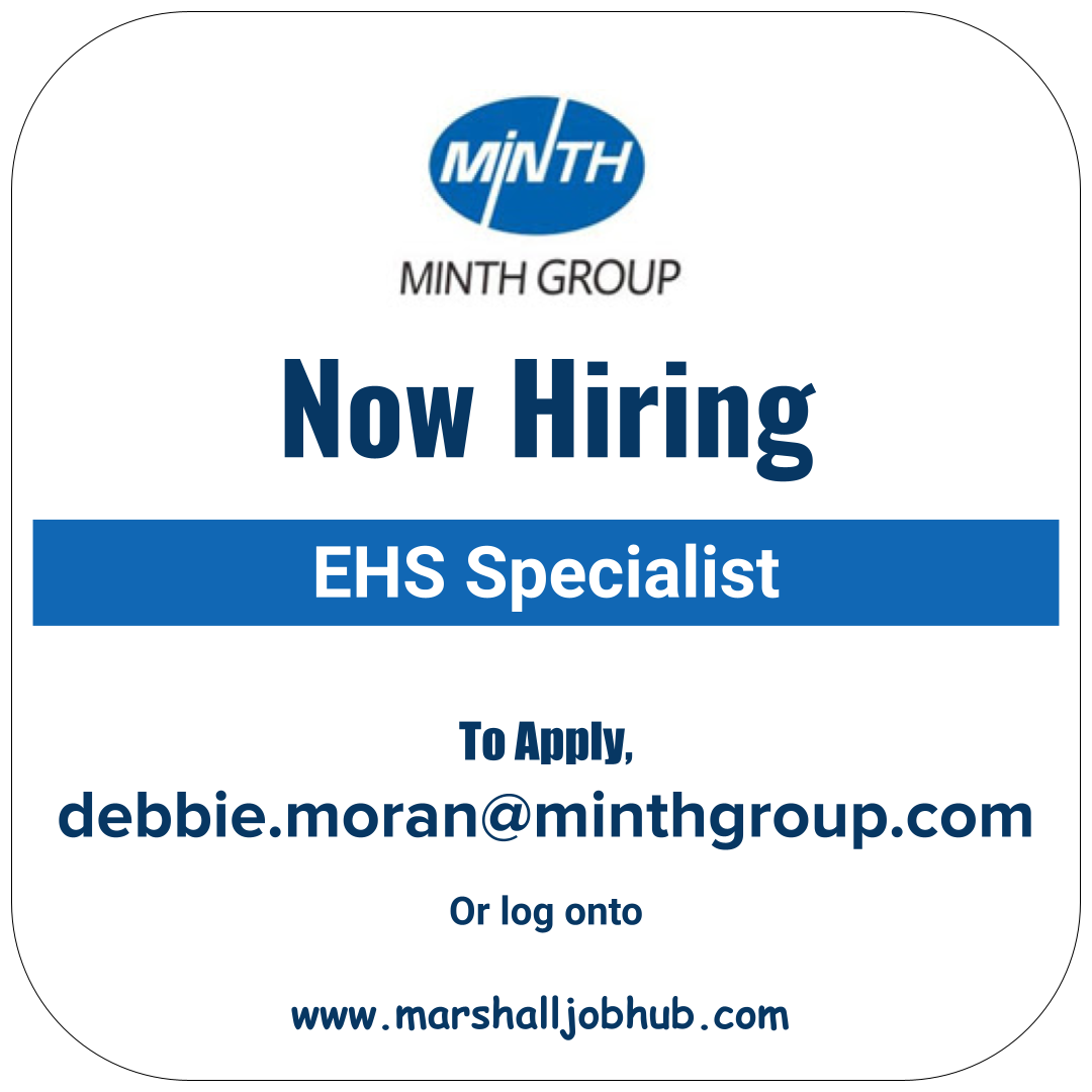 Marshall Job Hub EHS Specialist Wanted at Minth