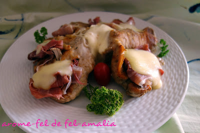 COTLET CU PROSCIUTO ȘI MOZZARELLA ( LA CROCKPOT )