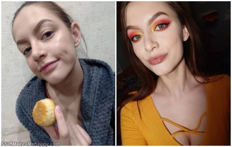 Girls Before and After Makeup, Showing How Much They Changed
