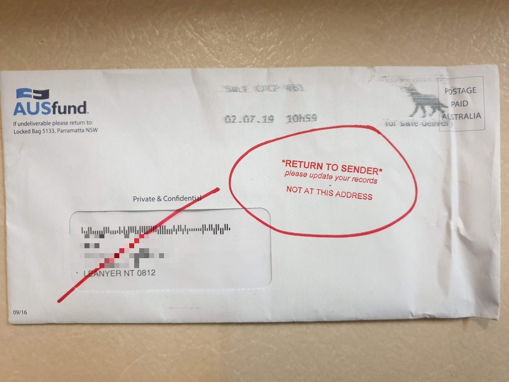 Repeated "Return To Sender" from Locked Bag 5133 Parramatta NSW Not