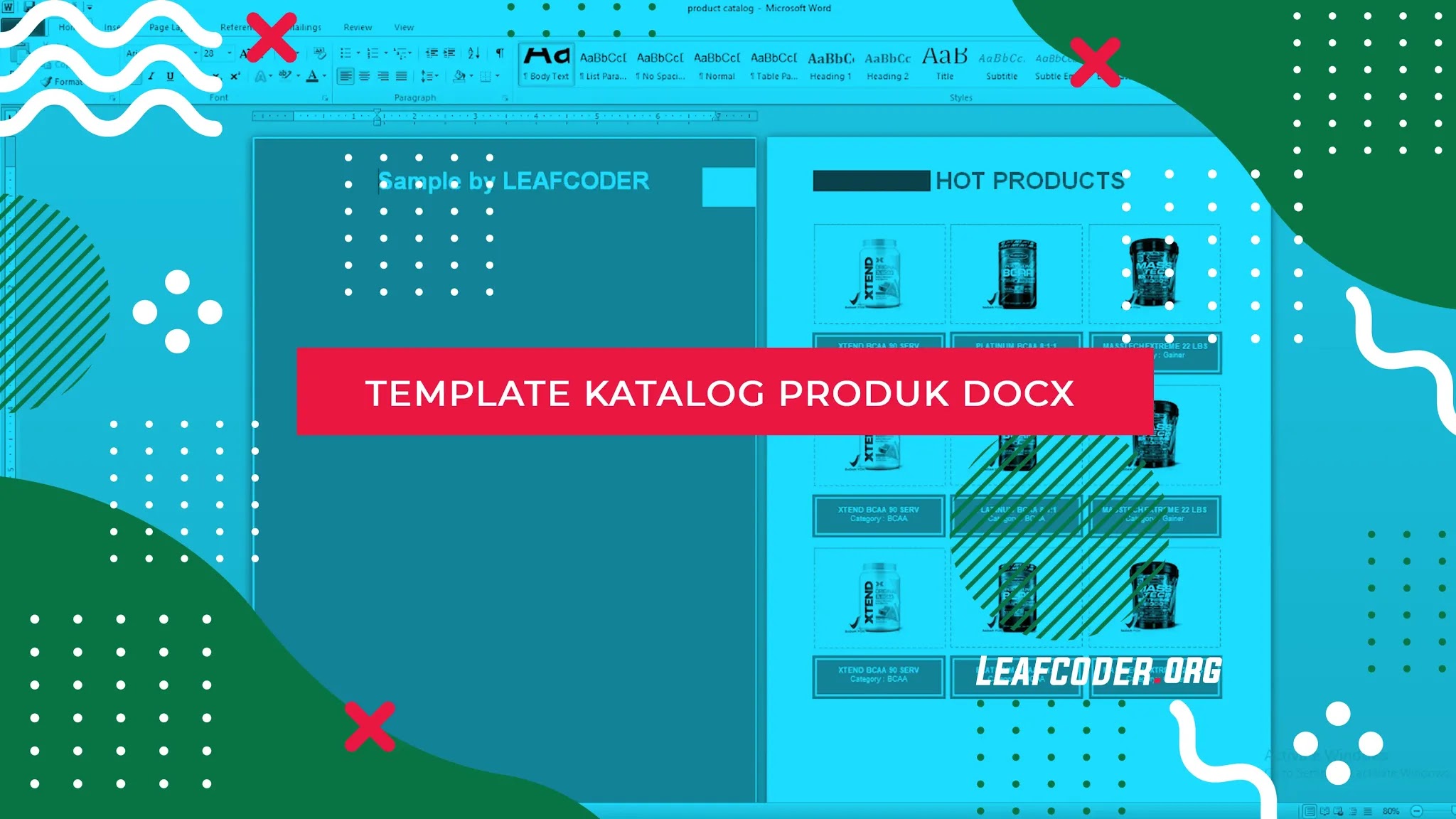 Contoh Dan Download Template Katalog Produk Docx Digital Solutions By Leafcoder