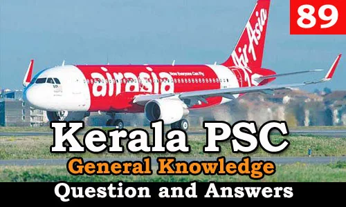 Kerala PSC General Knowledge Question and Answers - 89