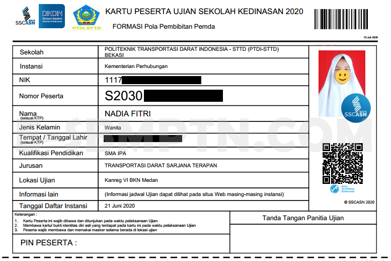 Kartu Ujian Skd Sekolah Kedinasan 2020 Dan Cara Cetak Downlod Soal Utbk Sbmptn 2021 Dan Pembahasan Pdf